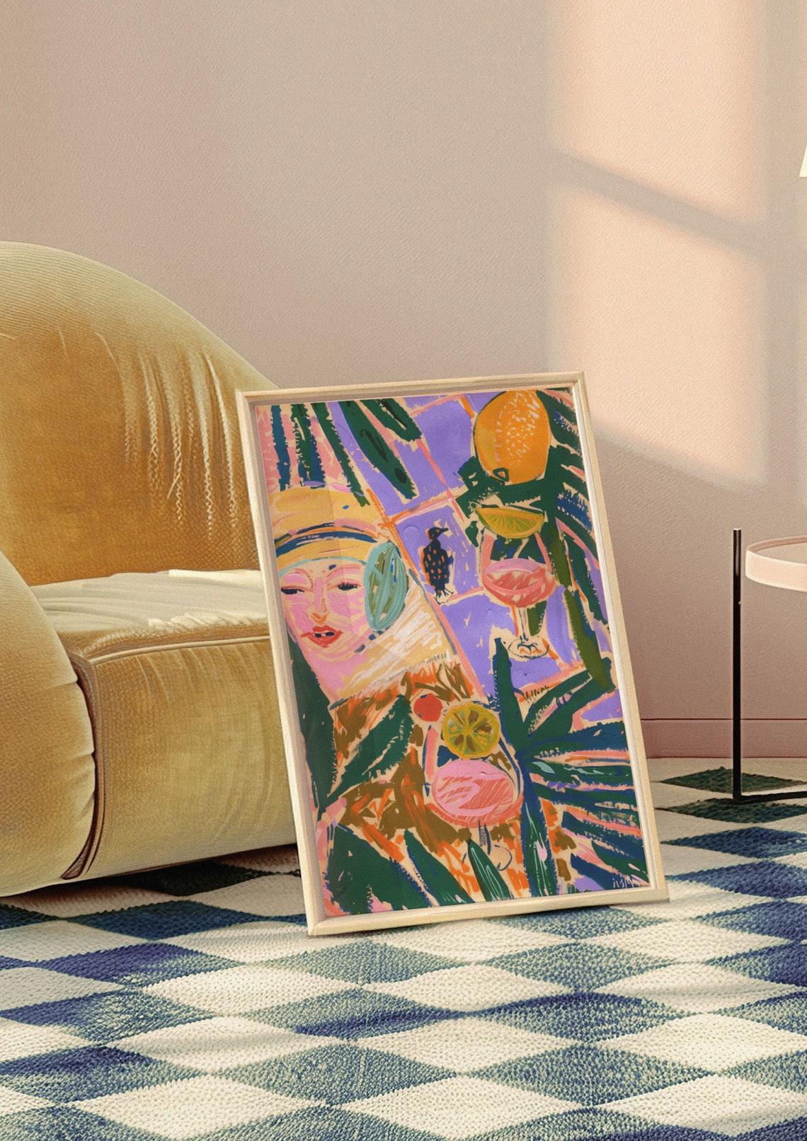 Colorful Abstract Portrait Matisse Painting Art Print Vibrant Pop Art Illustration Modern Wall Decor - Image 2