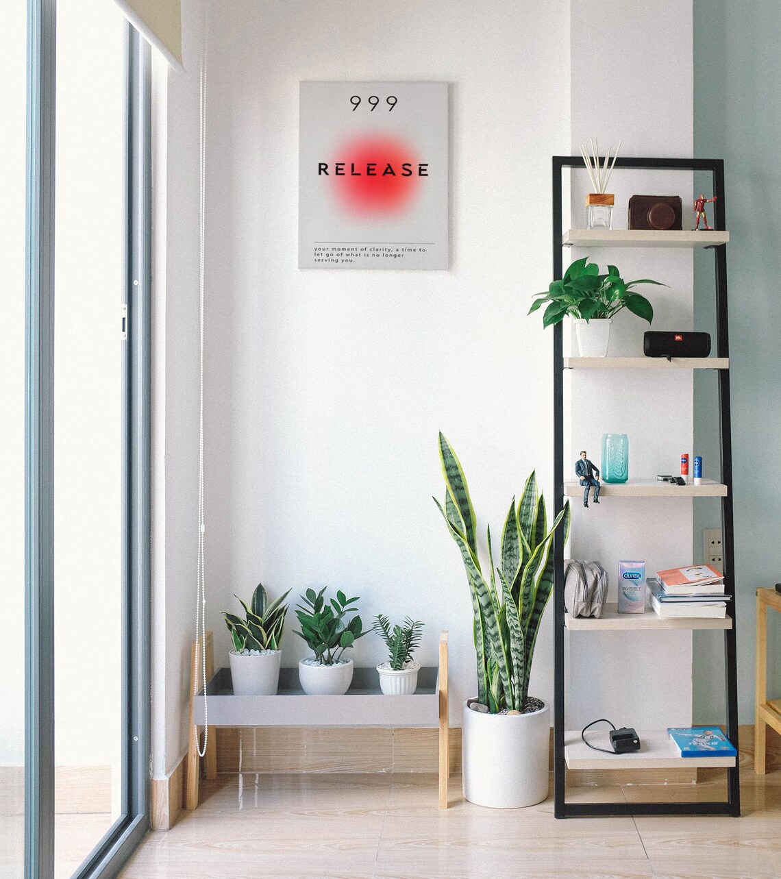 Angel Number 999 Release Minimalist Aura Spiritual Art Poster - Image 8