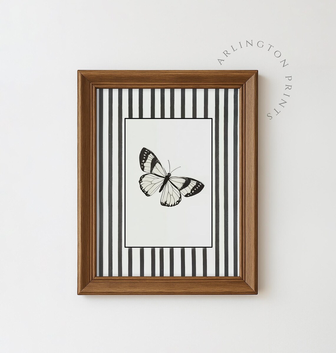Minimalist Butterfly Art Print, Home Office Decor