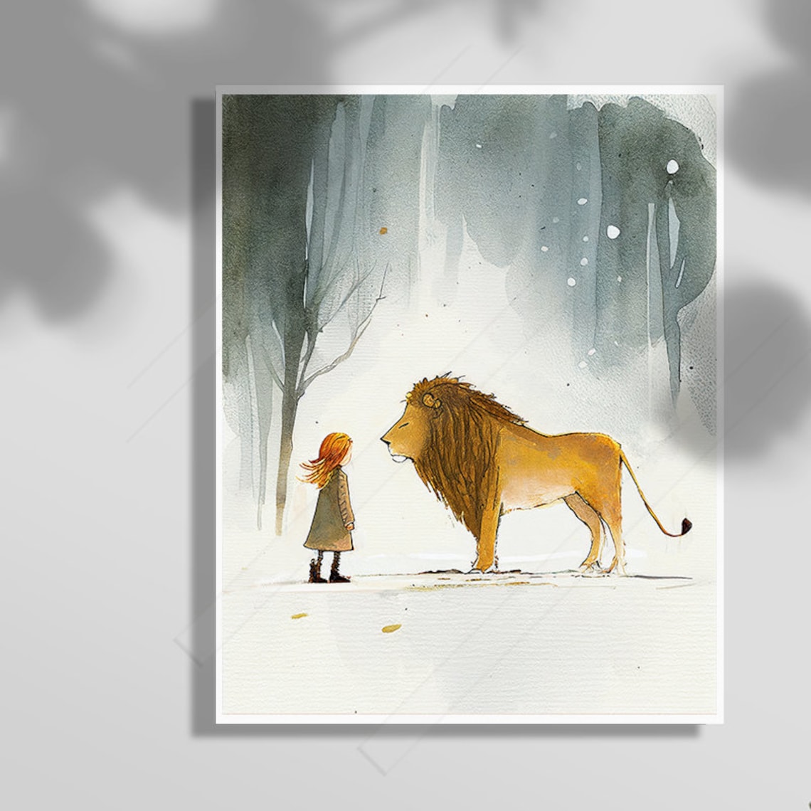 Courage, Dear Heart Literary Quote Art Print, Wise Words - Image 2