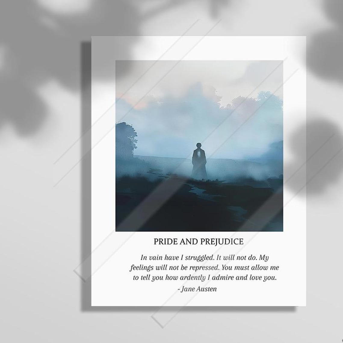 Pride And Prejudice In Vain Have I Struggled Misty Romance Print