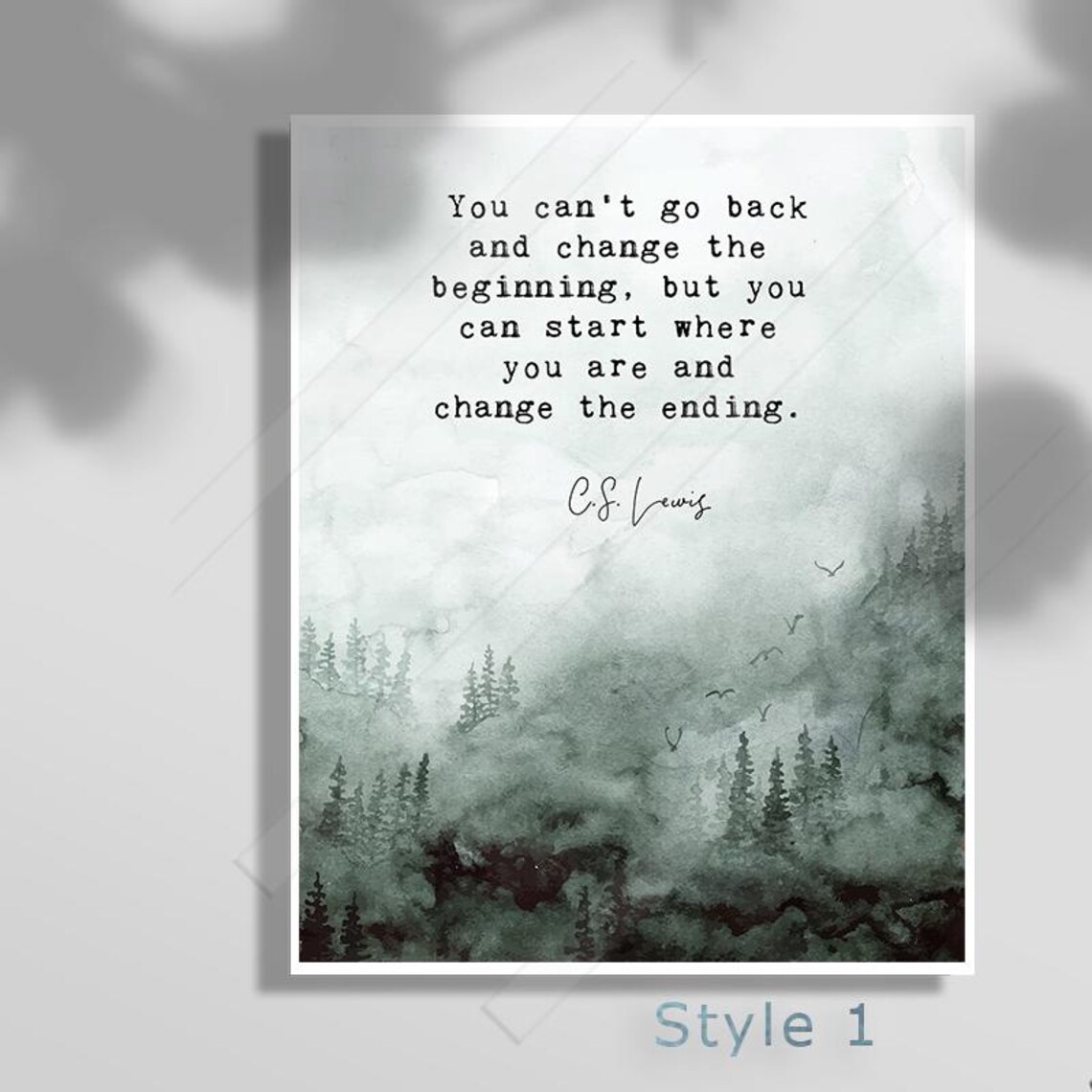 Inspirational Quote Art Print, Office Wall Decor