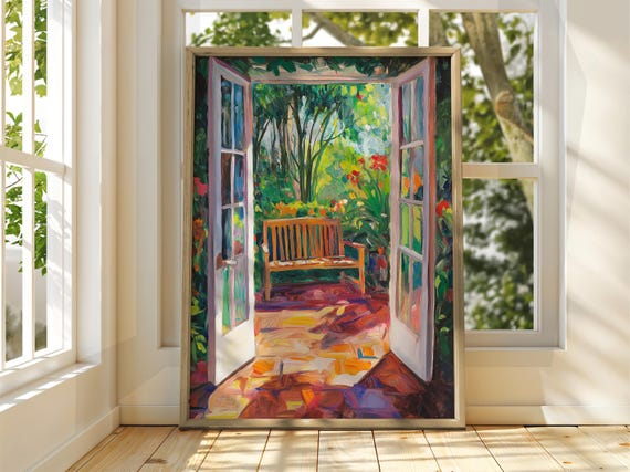Henri Matisse Floral Patio Art Exhibition Print Gallery Classic Fauvism Painting