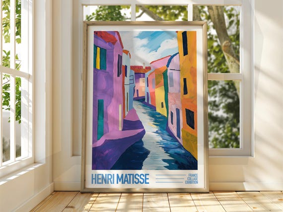 Henri Matisse Seaside Town Art Exhibition Print Coastal Classic Beach Paint