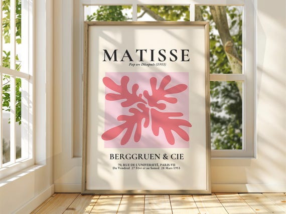 Henri Matisse Poster Exhibition Gallery Print Classic Art Fauvism Painting