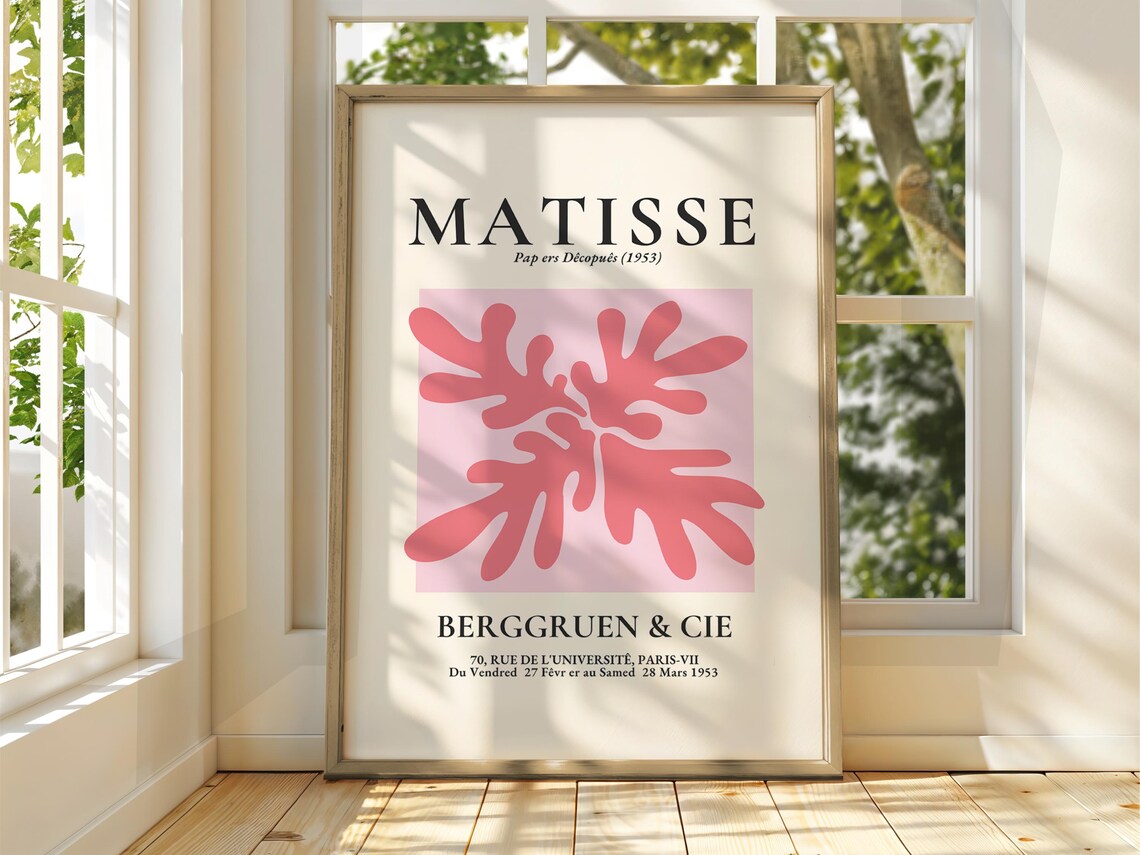 Henri Matisse Papiers Decoupes 1953 Paris Exhibition Art Poster
