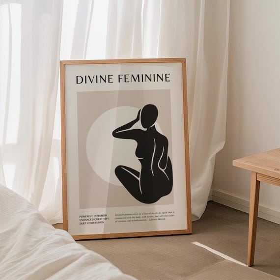 Matisse Divine Feminine Art Print Boho Spiritual Wall Decor
