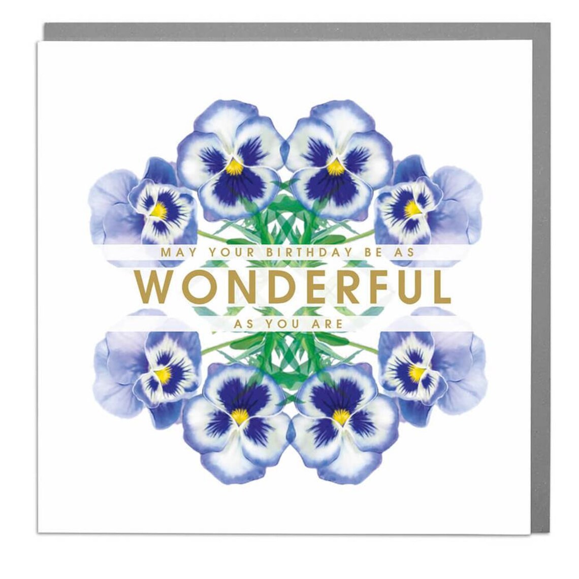 Wonderful Birthday Card Typography, Gift Card