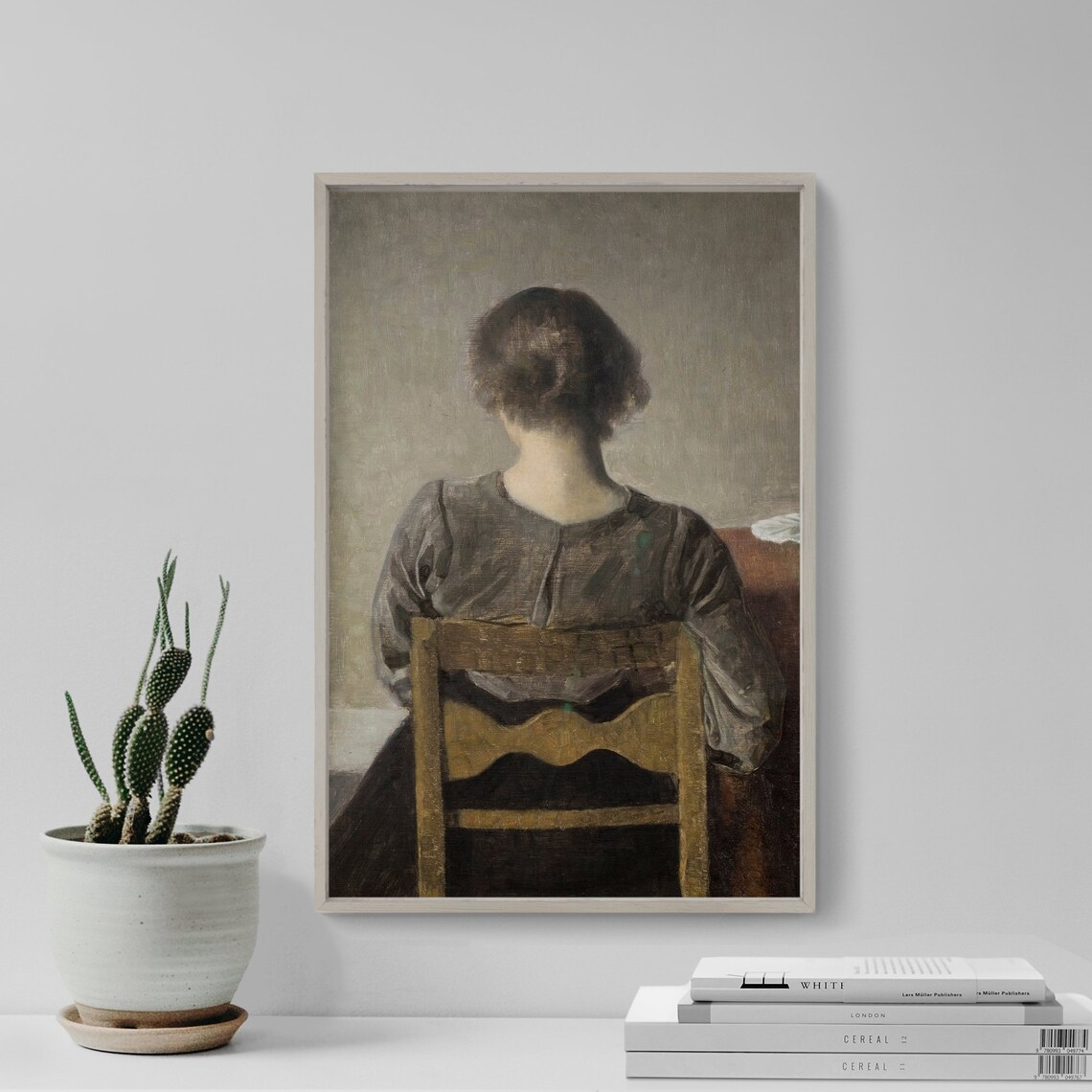 Vilhelm Hammershoi Dansk 1905 Classic Painting Poster