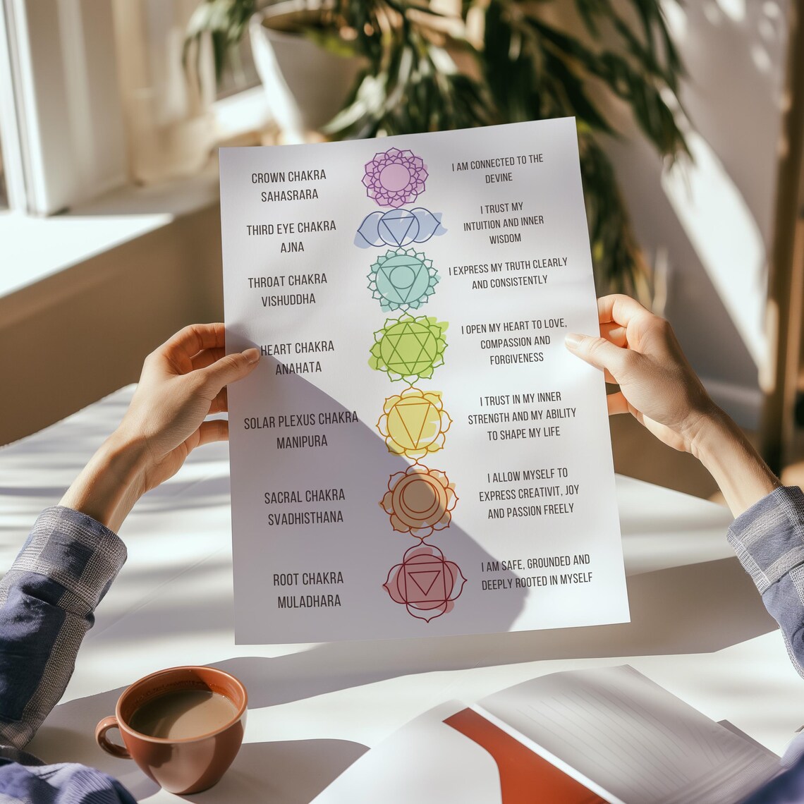 Chakra Aura Spiritual Meditation Art Print - Image 2