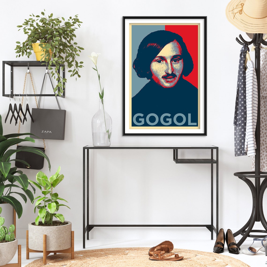Nikolai Gogol Hope Style Pop Art Portrait Russian Writer Poster - Image 2