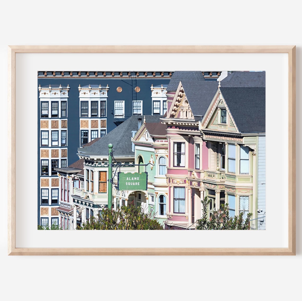Painted Ladies Alamo Square Victorian Houses San Francisco Photography Poster