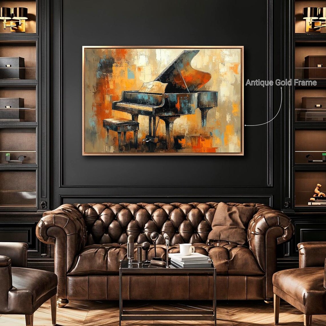 Grand Piano Abstract Art Print, Music Wall Decor - Image 5