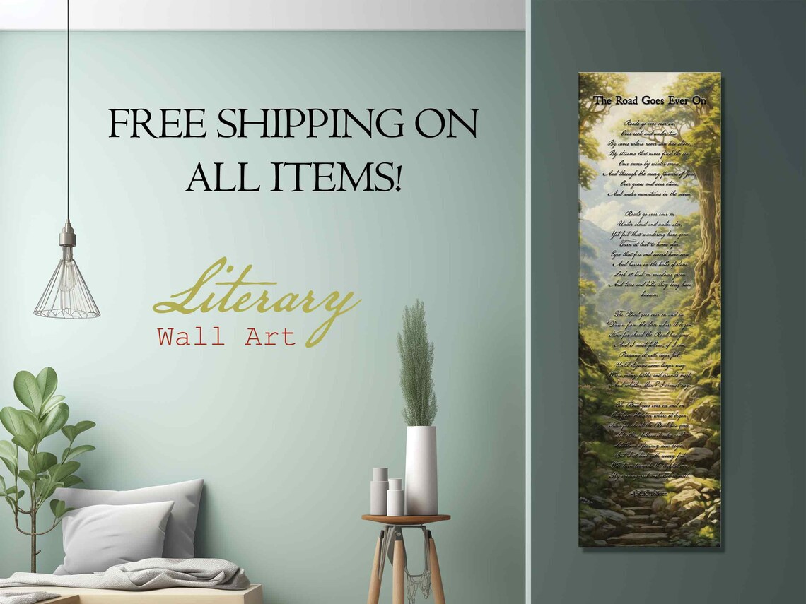 The Road Goes Ever On, Lord of the Rings Poster - Image 2
