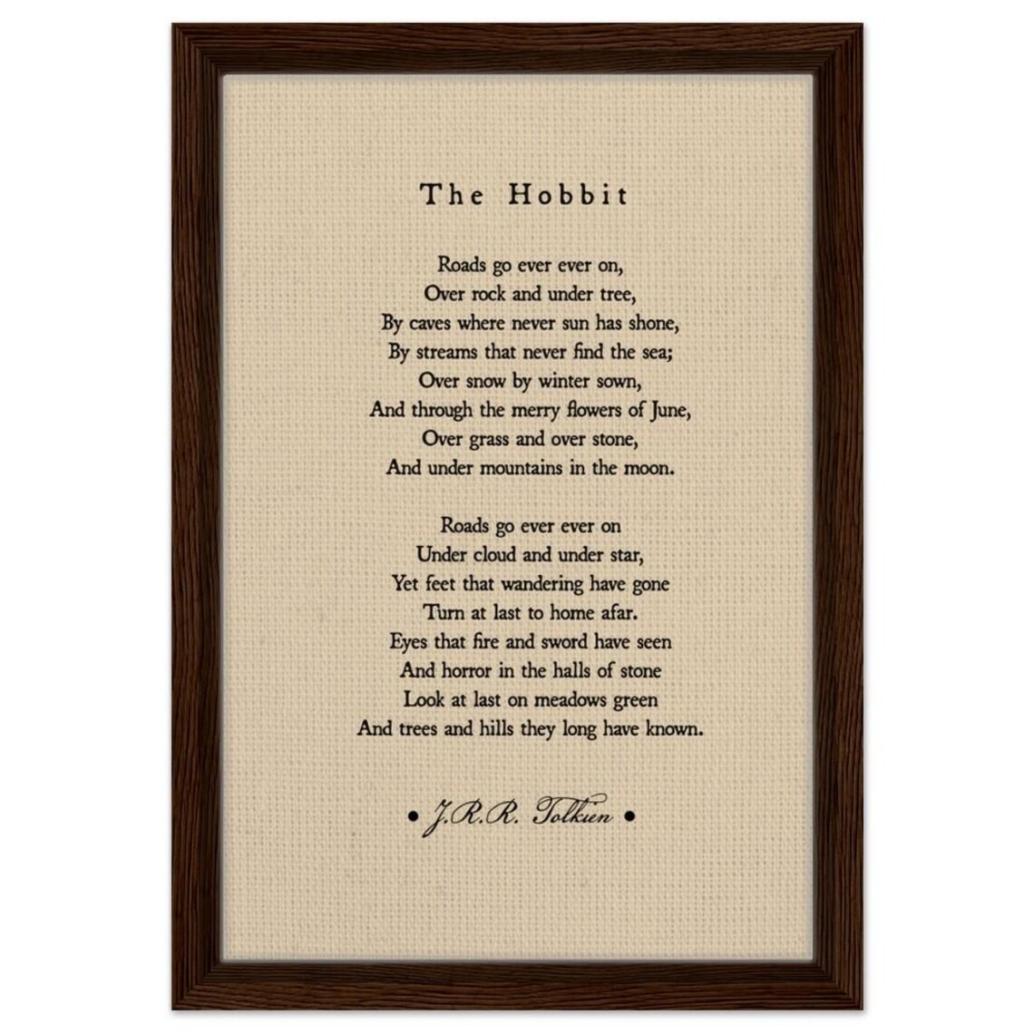 The Hobbit Roads Go Ever On Tolkien-Inspired Art Print - Image 2