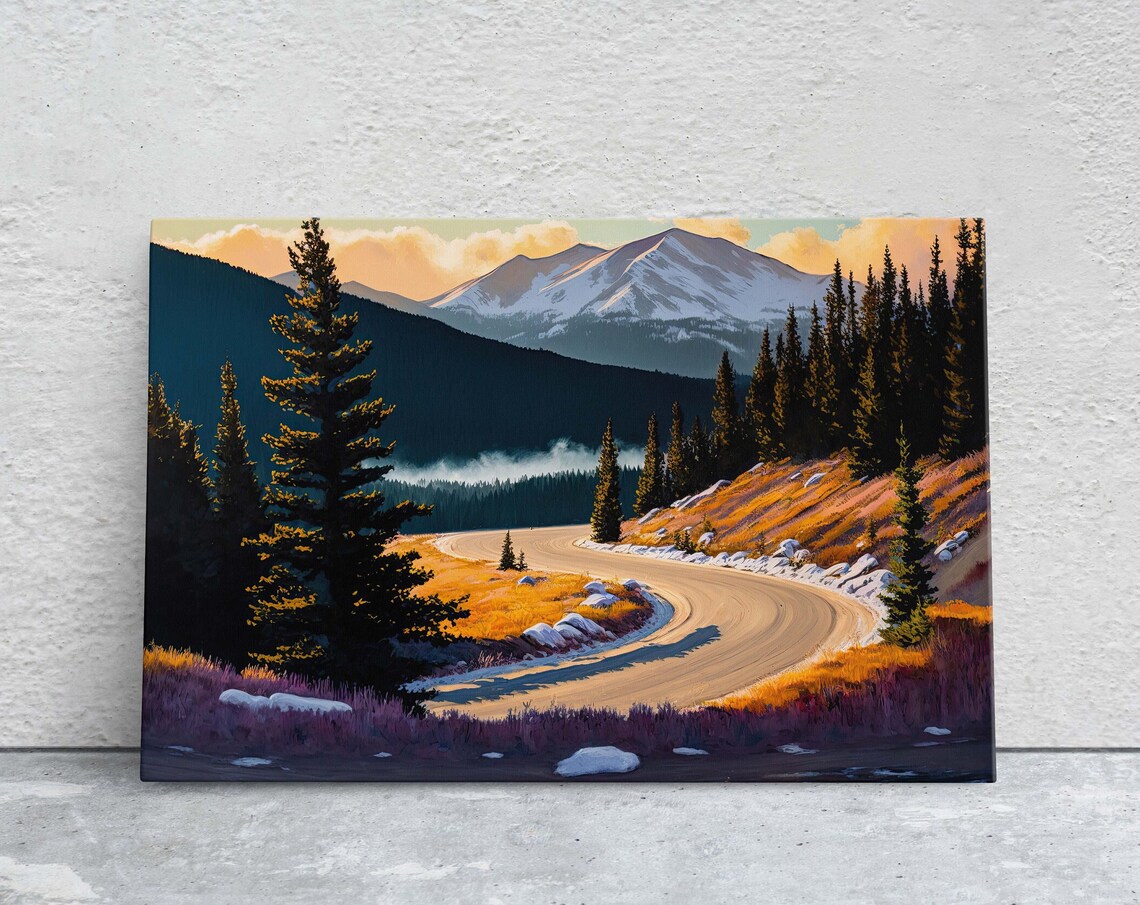 Monarch Pass Colorado Mountain Landscape, Travel Poster