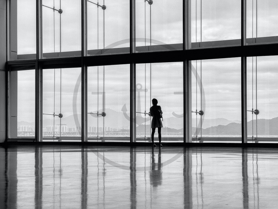 A Lady Waiting At An Airport Terminal Street Photography Print Photography Fine Art Exclusive Print Posters Photos Home Dcor - Image 3
