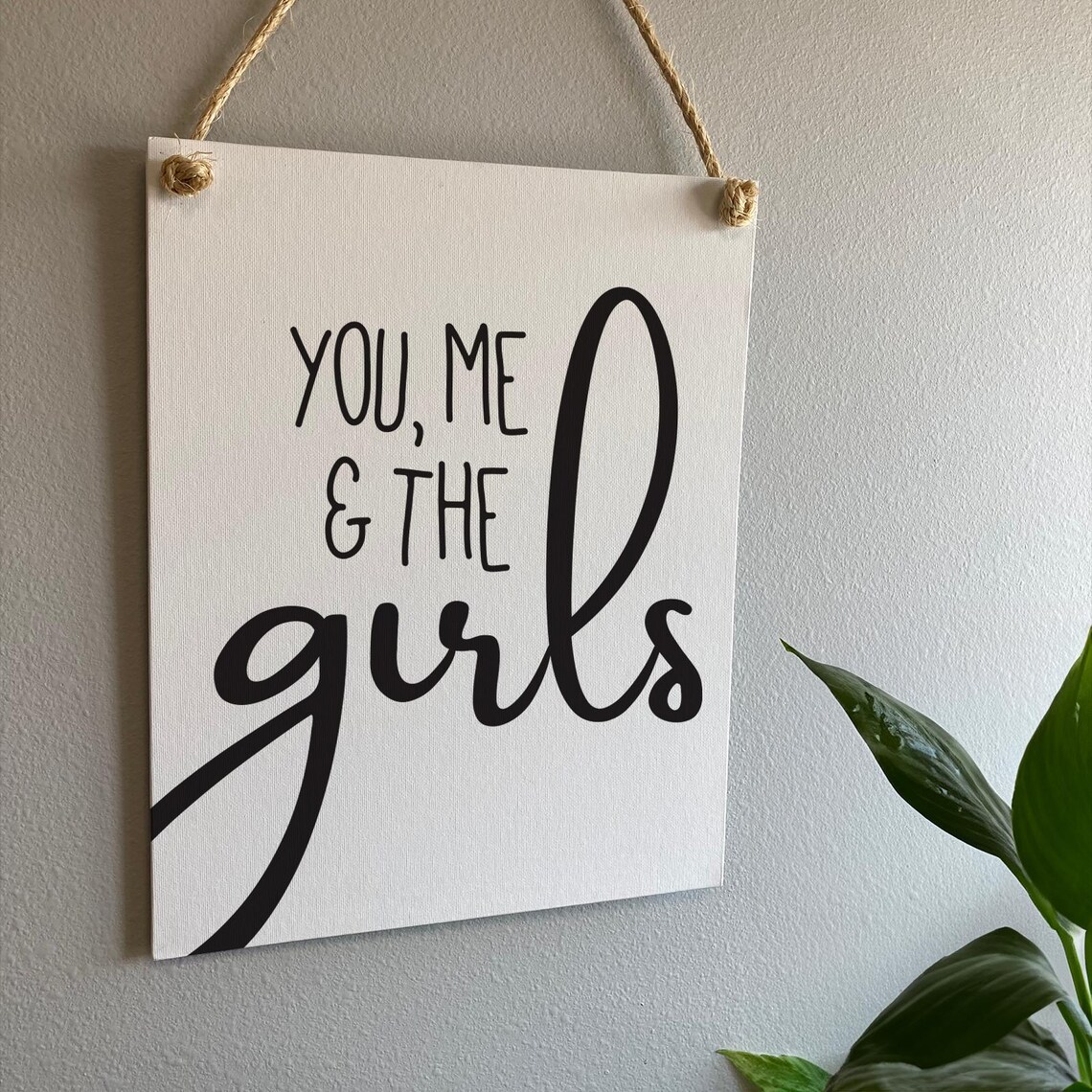 You Me And The Girls Family Room Farmhouse Wall Decor Poster - Image 2