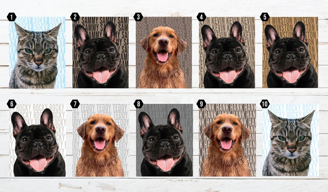 Custom Golden Retriever Dog Portrait Personalized Pet Poster - Image 2