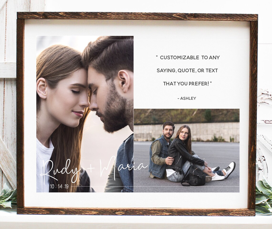 Personalized Couple Collage Photo, Memory Keepsake - Image 3