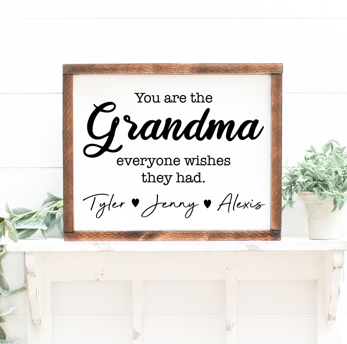 You Are the Grandma Everyone Wishes They Had Framed Gift Poster - Image 3