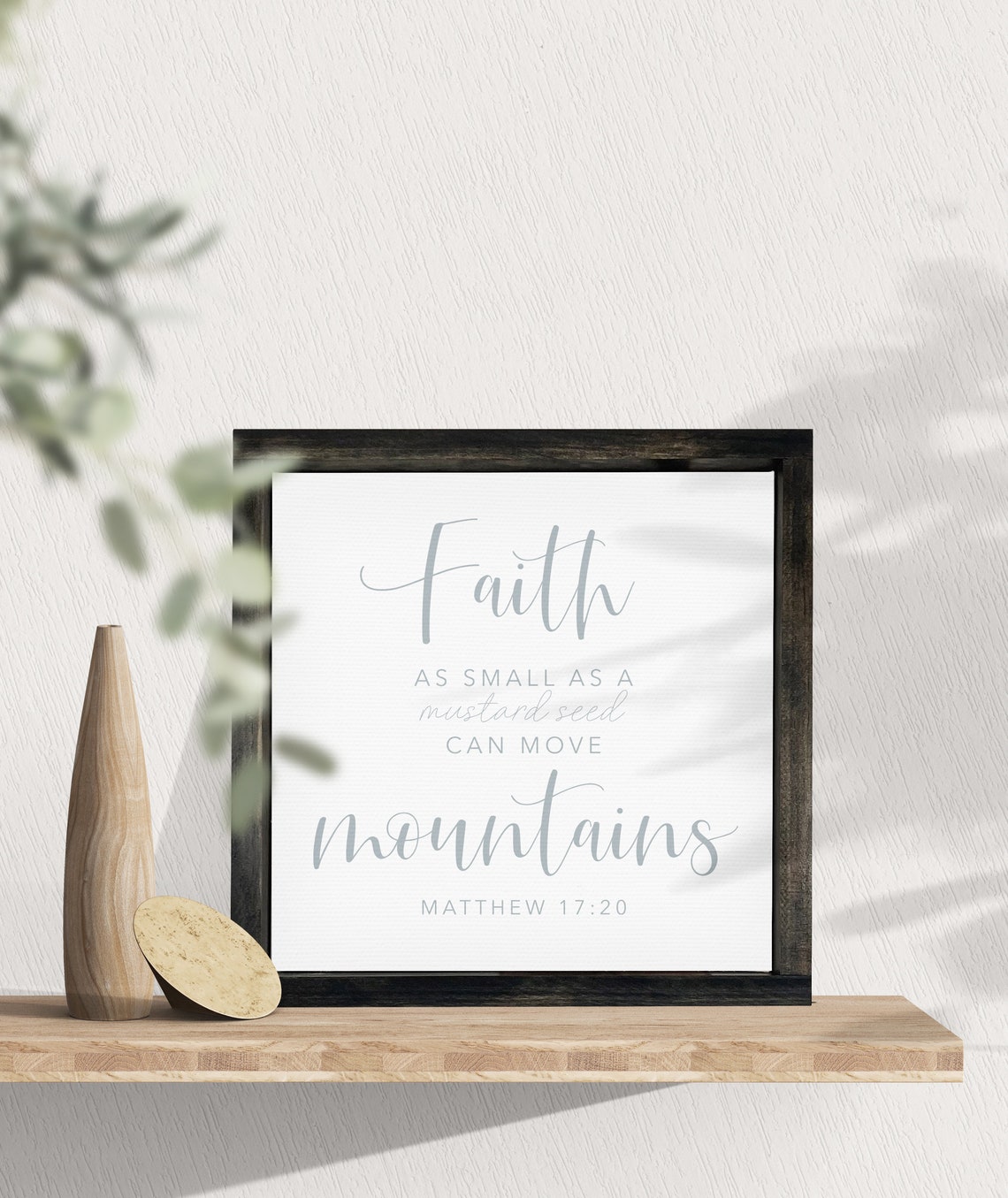 Faith As Small As A Mustard Seed Matthew 17 20 Scripture Wall Art - Image 3