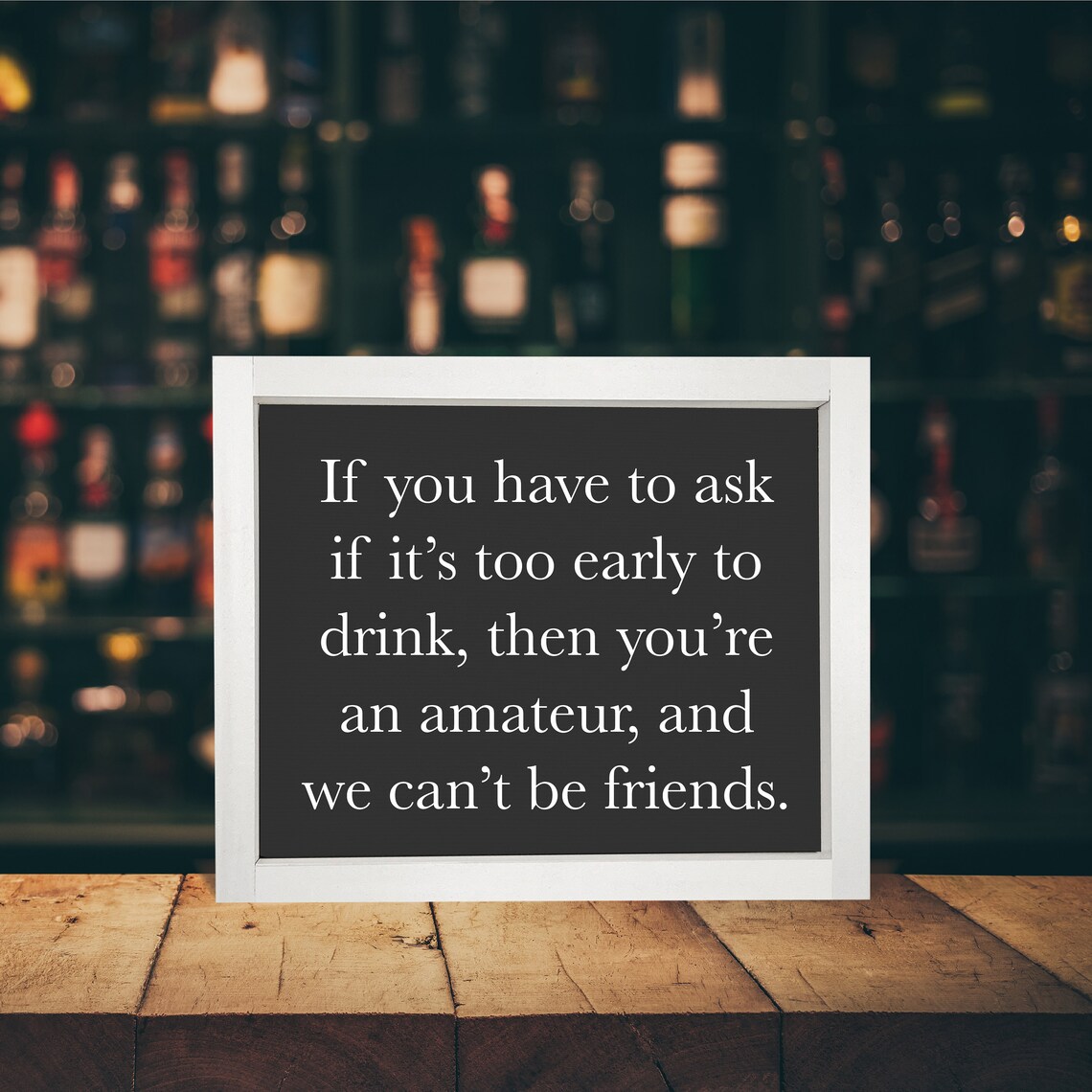 If It Is Too Early To Drink Funny Adult Humor Bar Sign Poster - Image 2