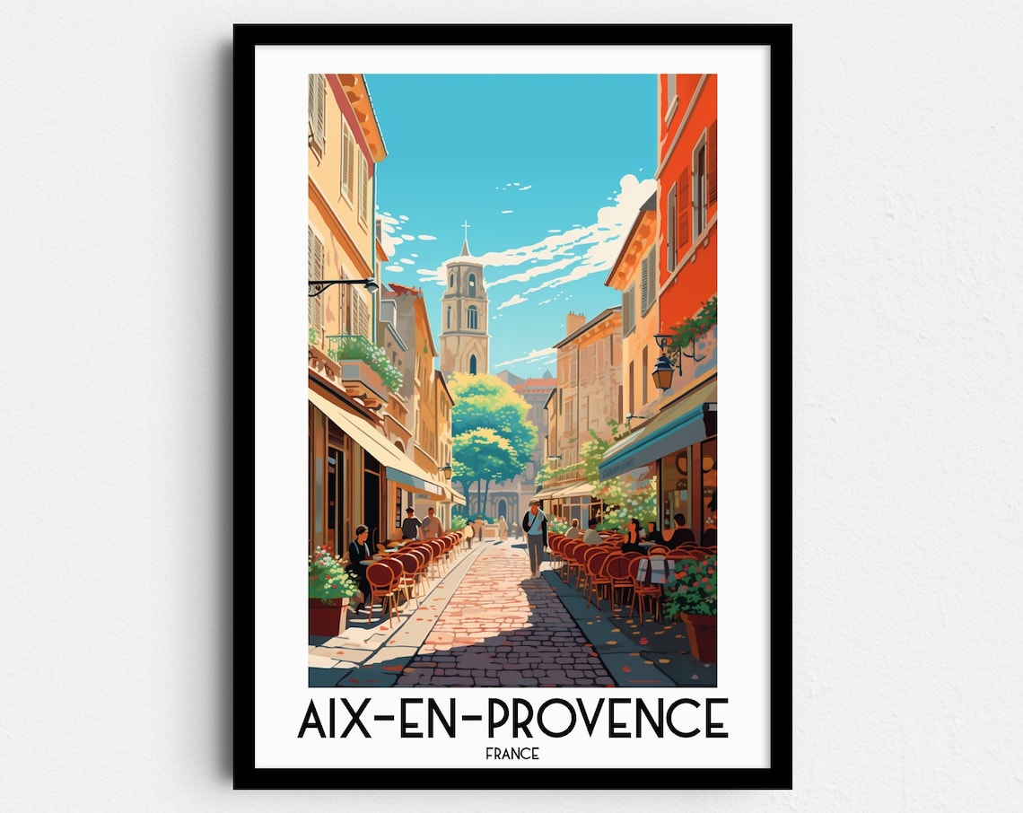 Aix En Provence Travel Poster, France Wall Art
