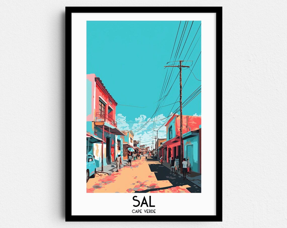 Sal Island Travel Poster, Cape Verde Home Decor