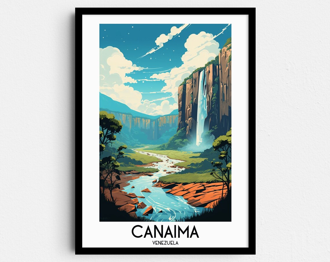 Canaima National Park Travel Poster, Venezuela