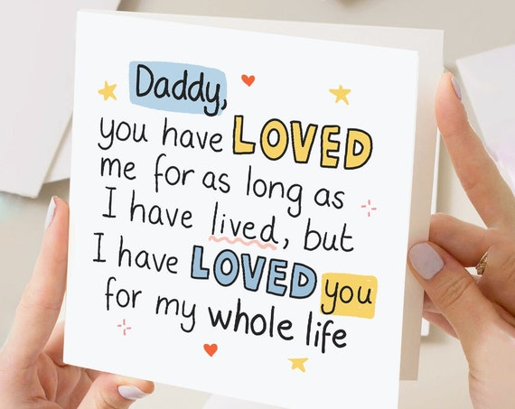 Daddy I Love You Card Fathers Day Card From The Bump 1st Fathers Day Card Cute Custom Card From Baby Card For Dad To Be New Dad Card