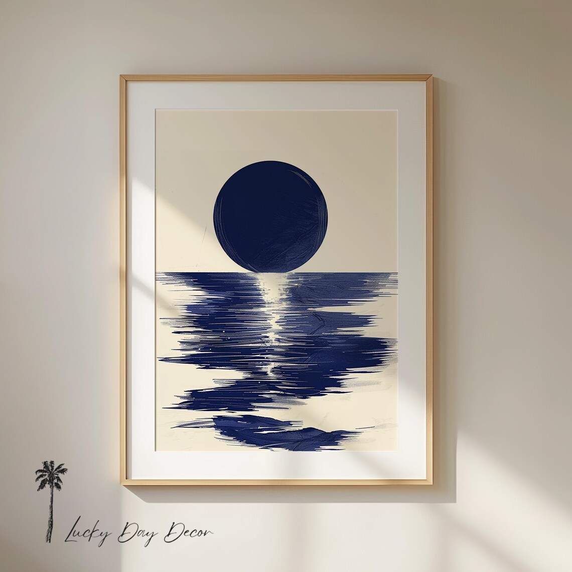 Coastal Breeze Ocean Sunset Vintage Beach Art Print