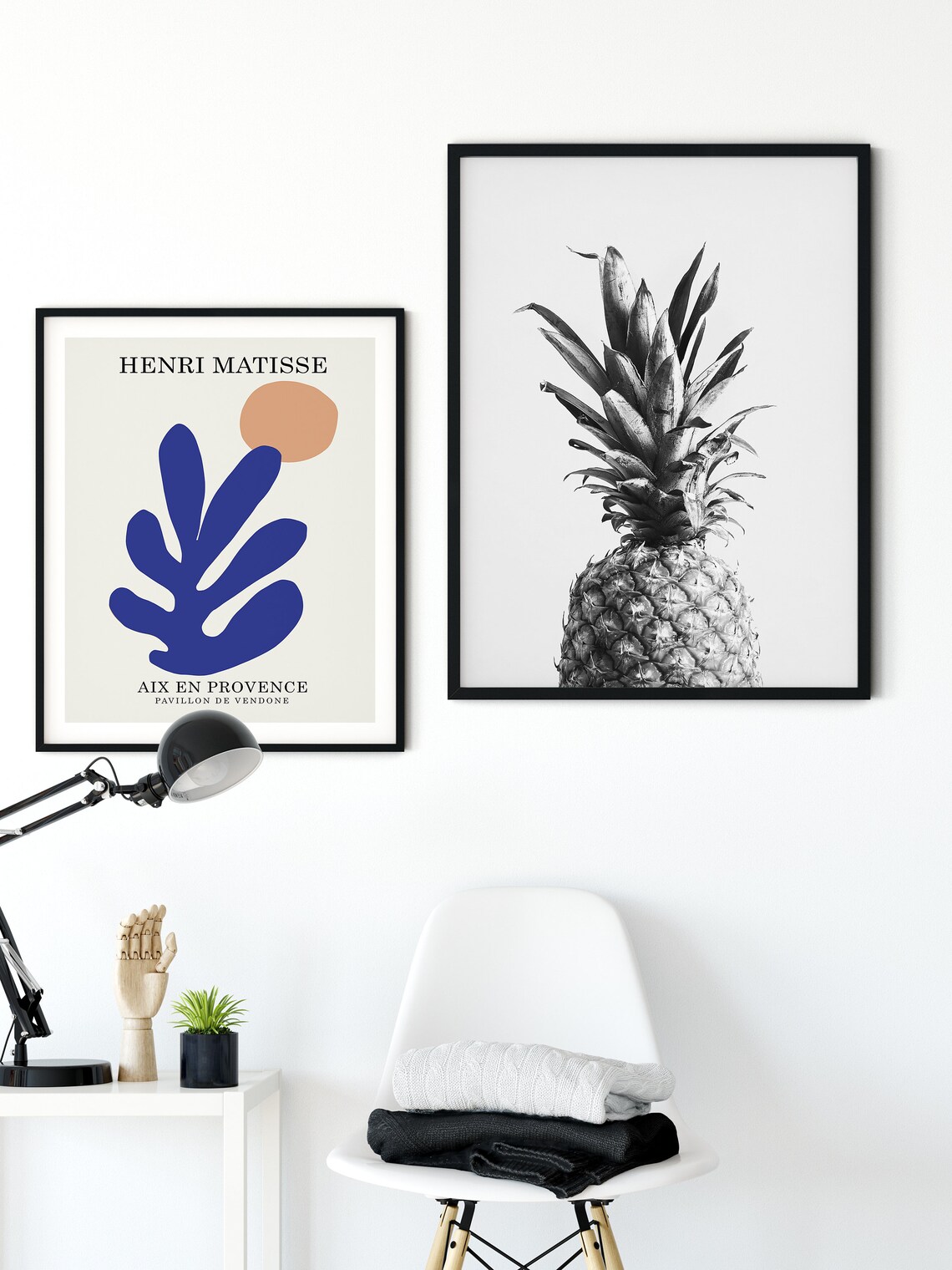 Pineapple Kitchen Retro Tropical Fruit Art Print - Image 3