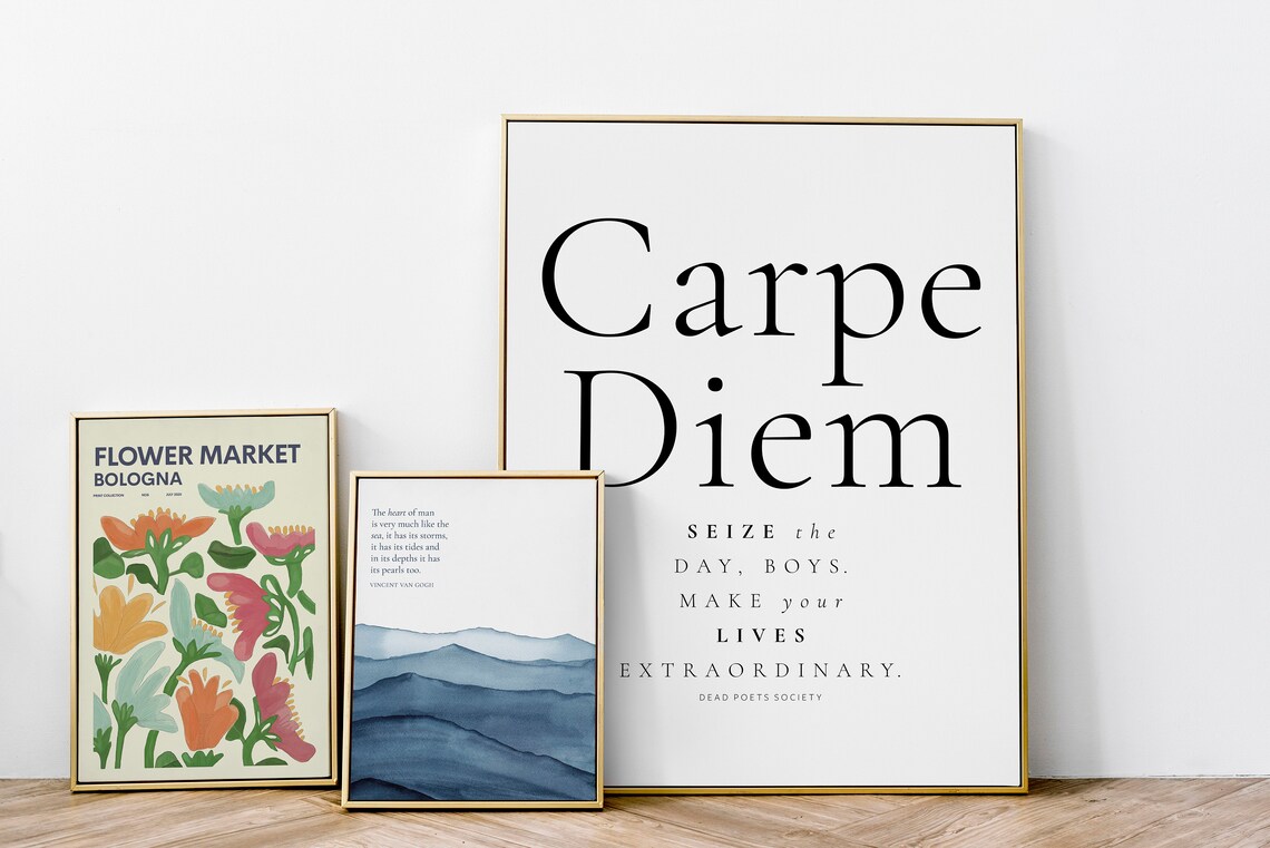 Dead Poets Society Carpe Diem Movie Quote Poster - Image 5