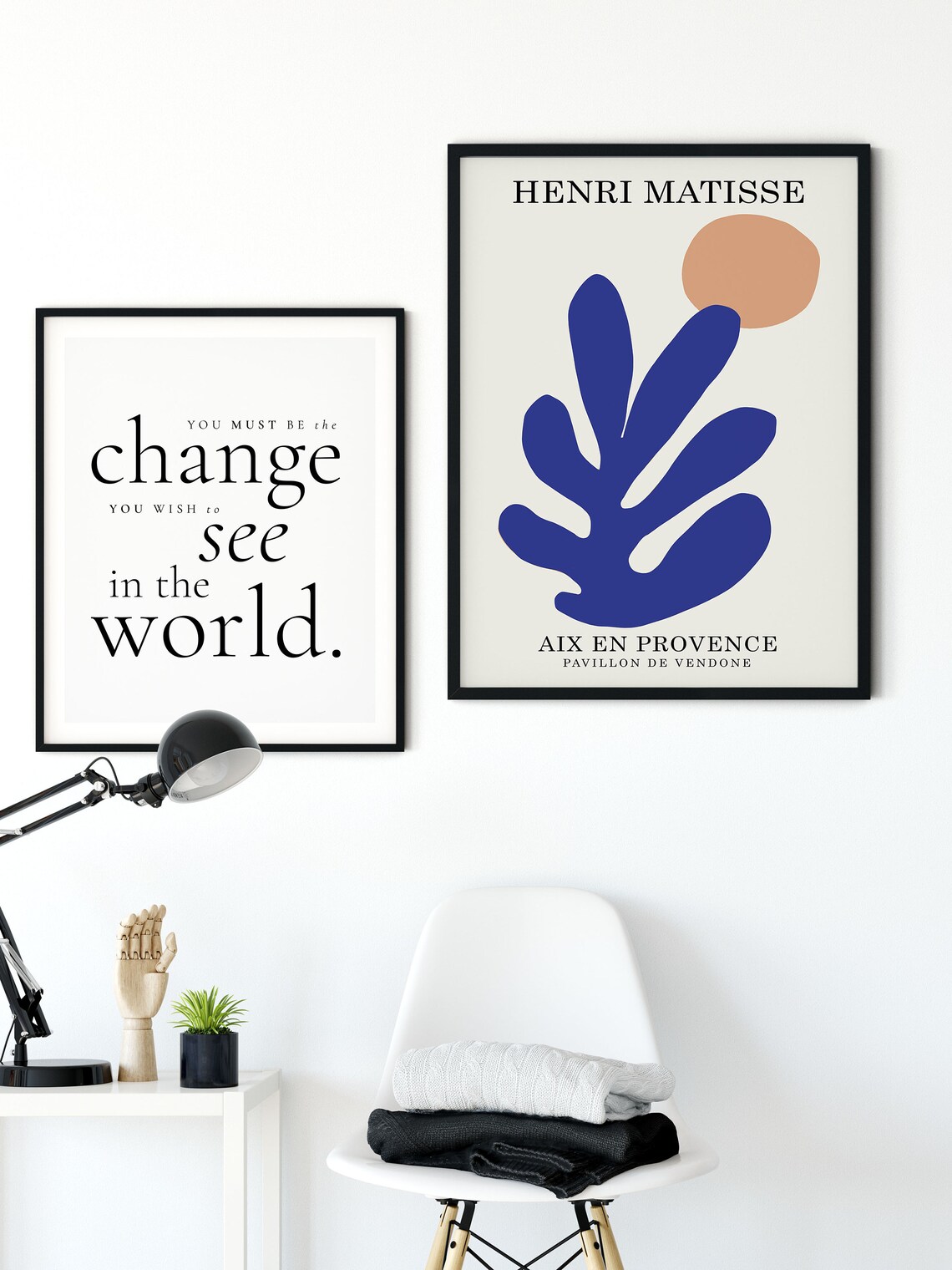 Be The Change You Wish To See In The World Inspirational Quote Print Decor - Image 2