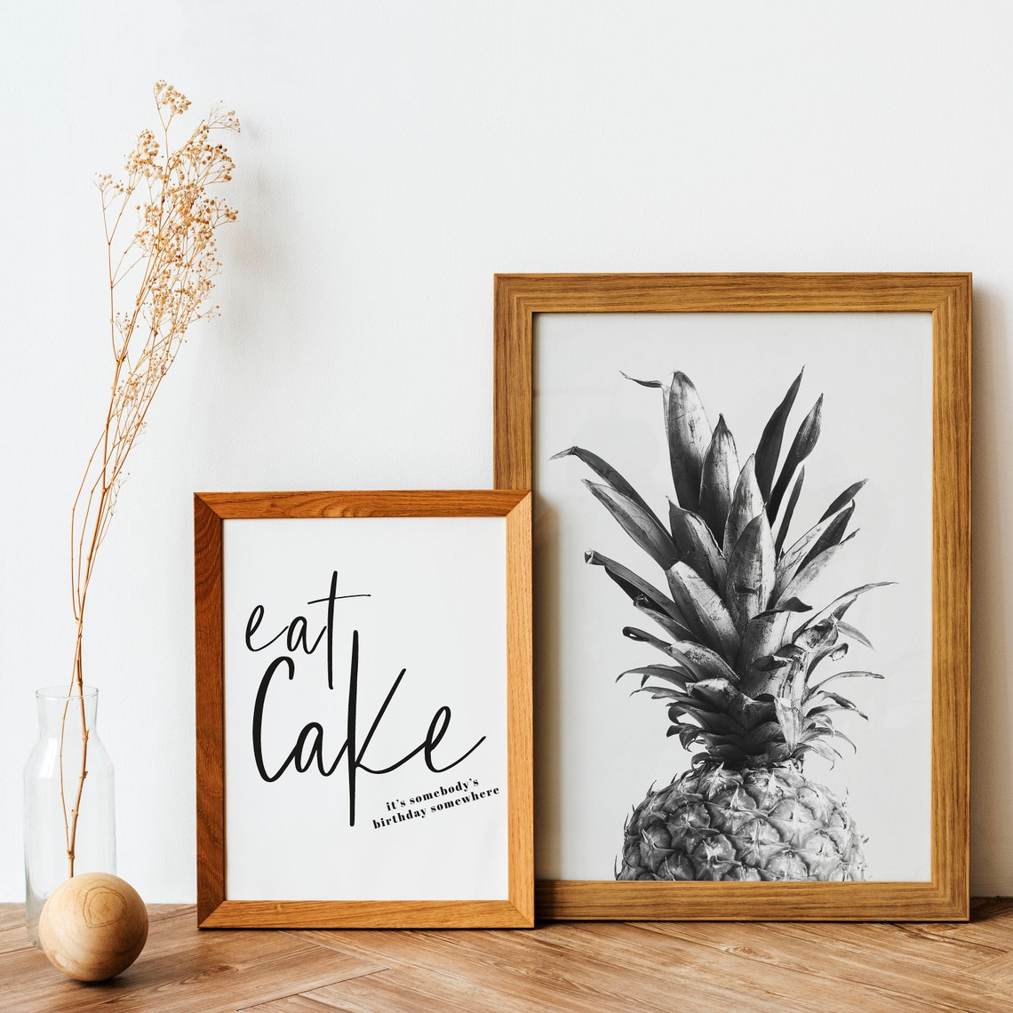 Eat Cake Its Somebodys Birthday Somewhere Script Kitchen Poster - Image 4