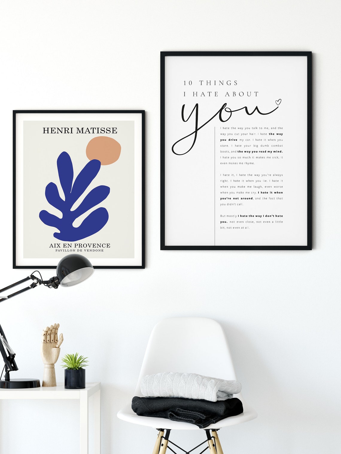 10 Things I Hate About You Poem Love Sonnet Movie Quote Wall Poster - Image 5