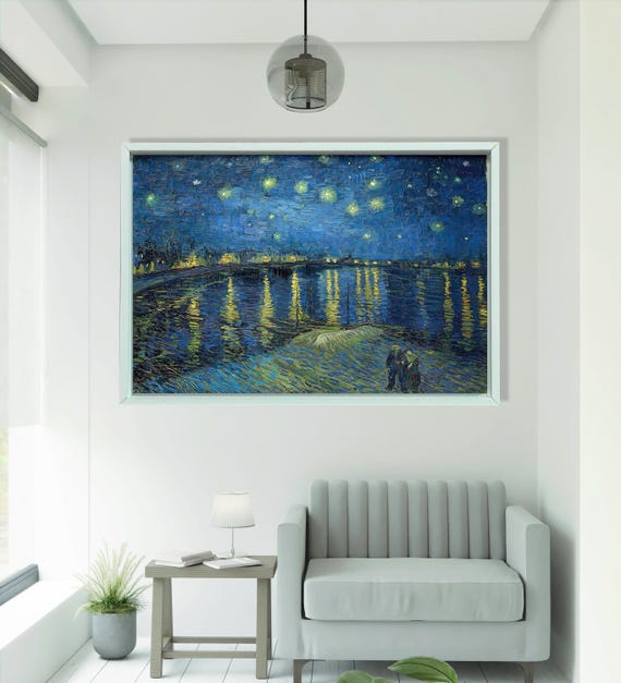 Van Gogh Starry Night Over The Rhone Art Print