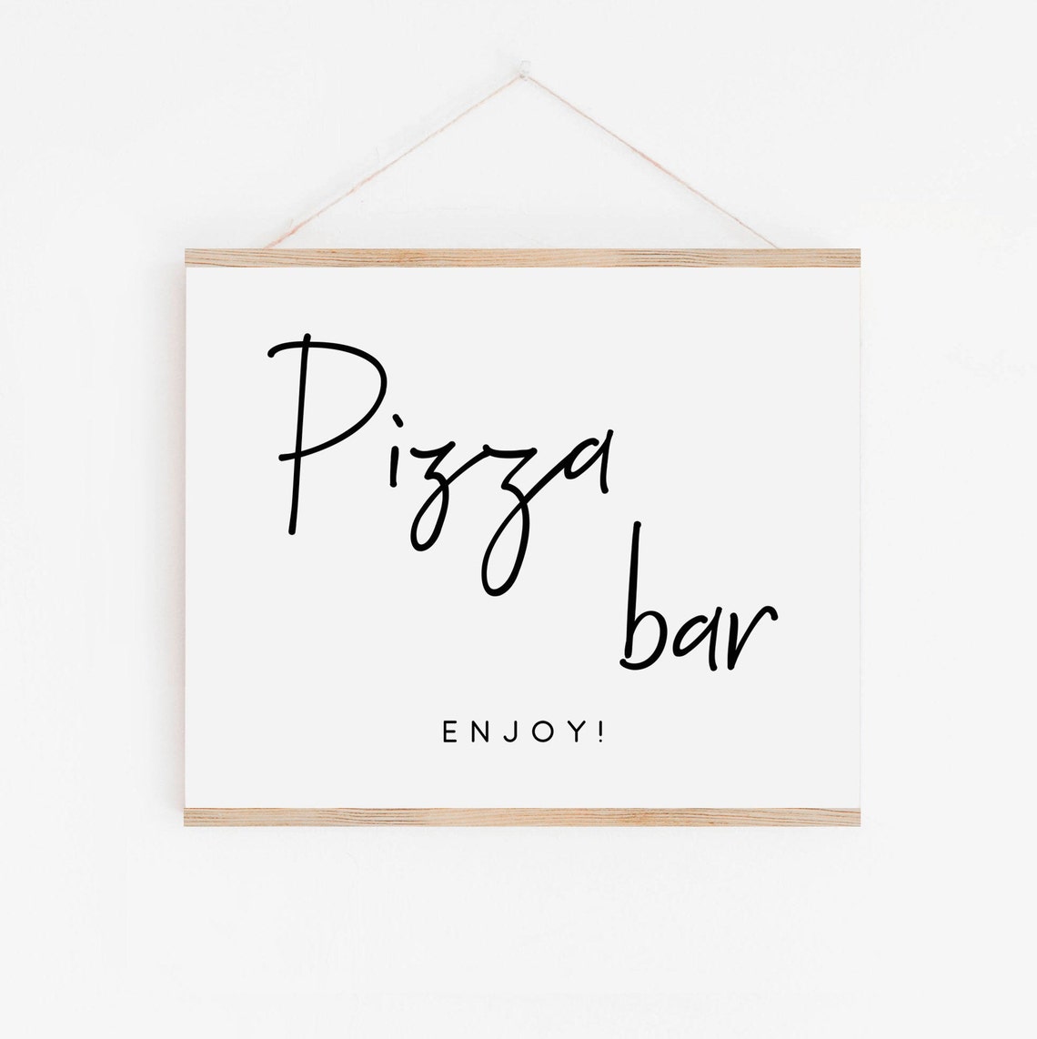 Pizza Bar Sign Wedding Pizza Bar Food Sign Pizza Sign Bridal Shower Party Wedding Signs Party Sign Wedding Food Sign Signs