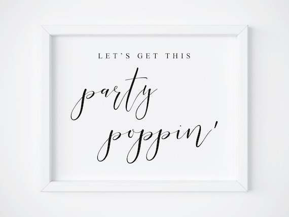 Popcorn Bar Wedding Sign, Popcorn Table Print