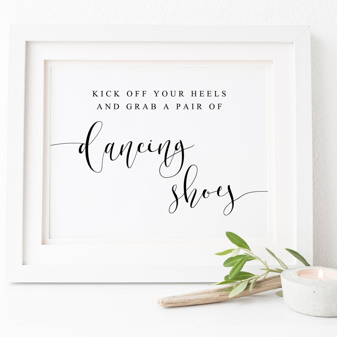 Kick Off Your Heels Wedding Dance Floor Sign