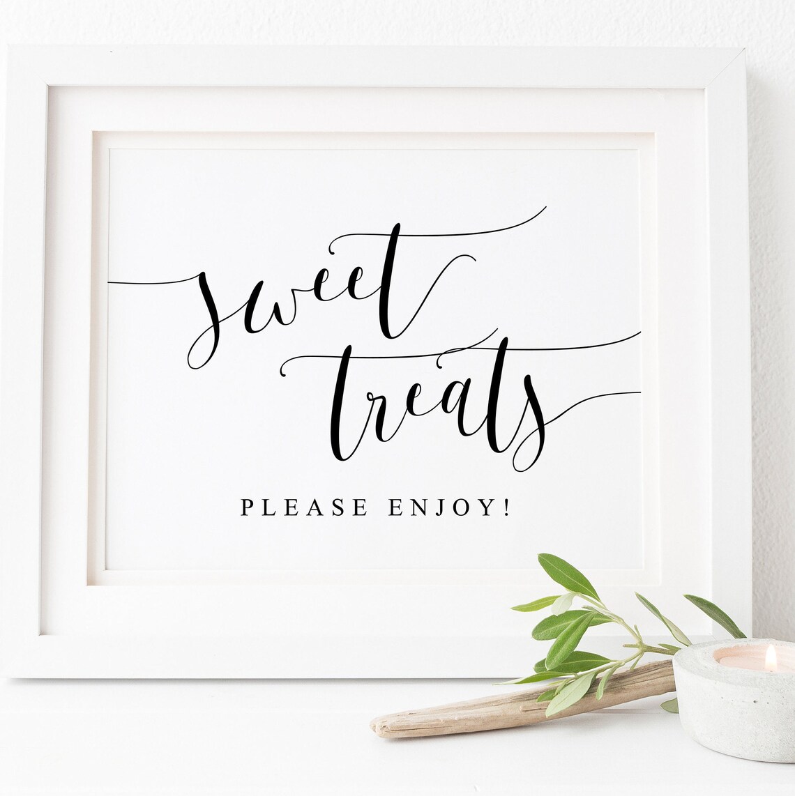 Sweet Treats Dessert Sign, Wedding Reception Decor