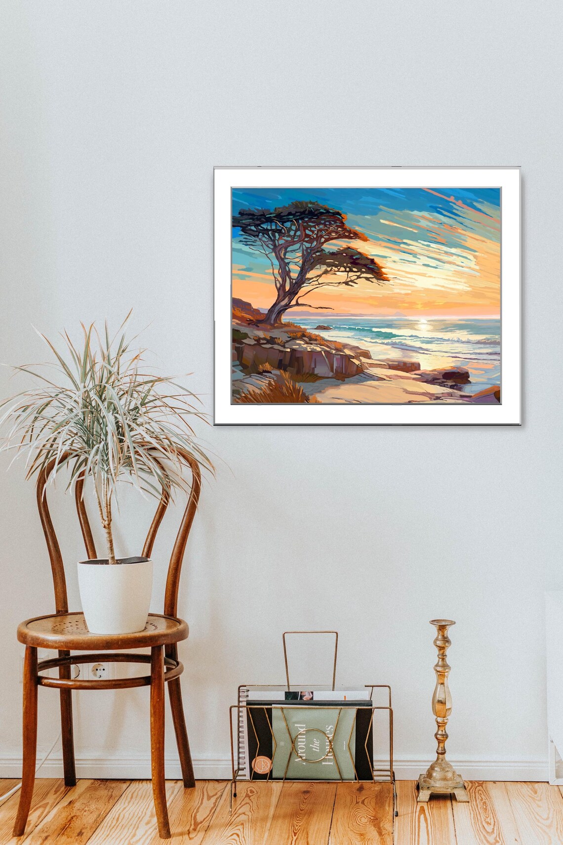 The Sentinel By The Sea, Seascape Art Print - Image 3