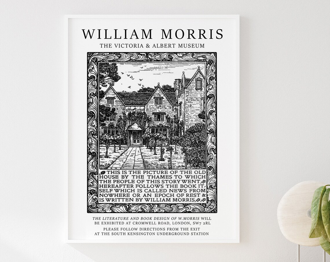 William Morris Victoria Albert Museum Book Exhibition Poster - Image 2
