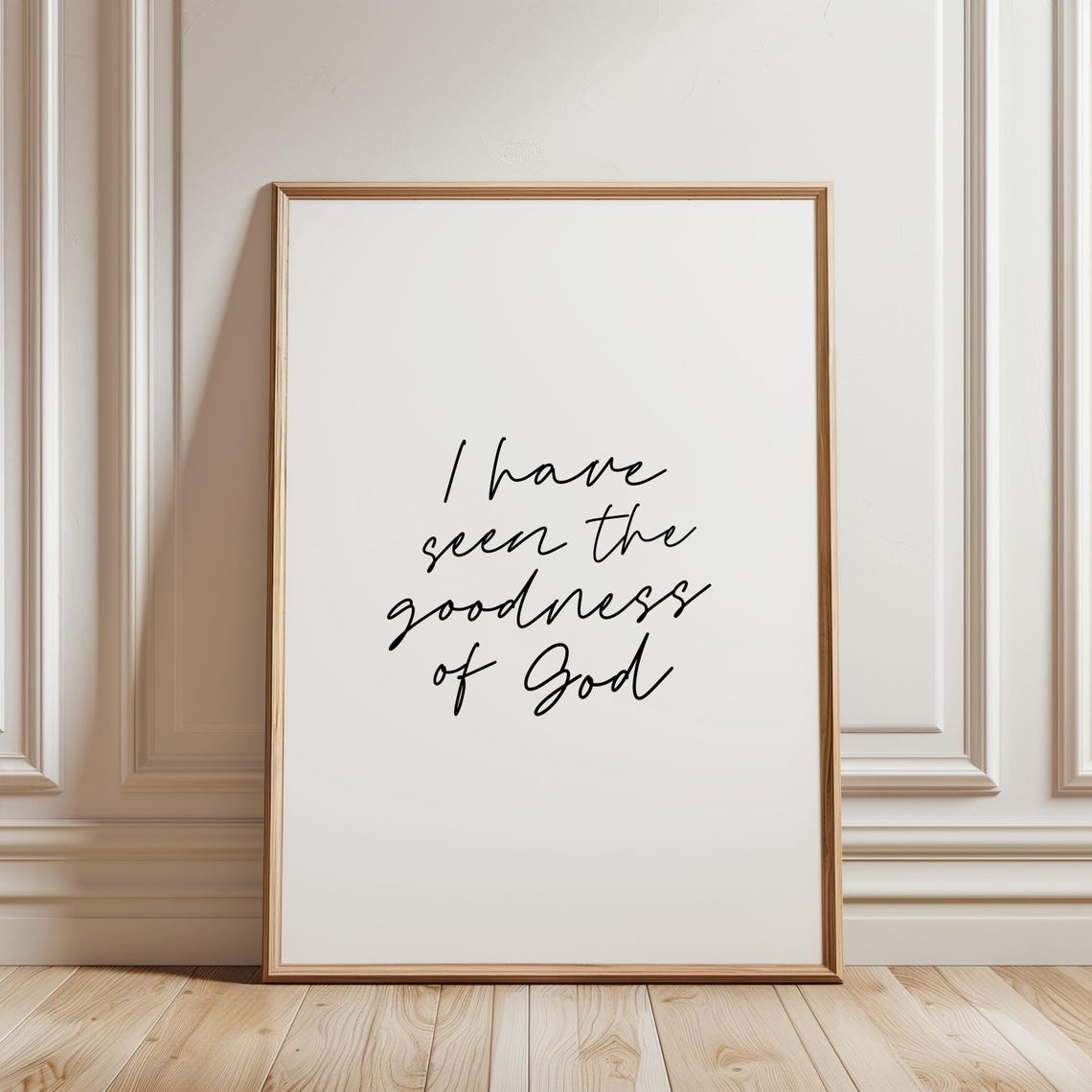 I Have Seen The Goodness Of God Minimalist Art Print