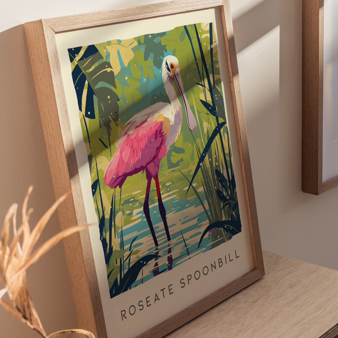 Roseate Spoonbill Florida Birds Travel Poster - Image 2