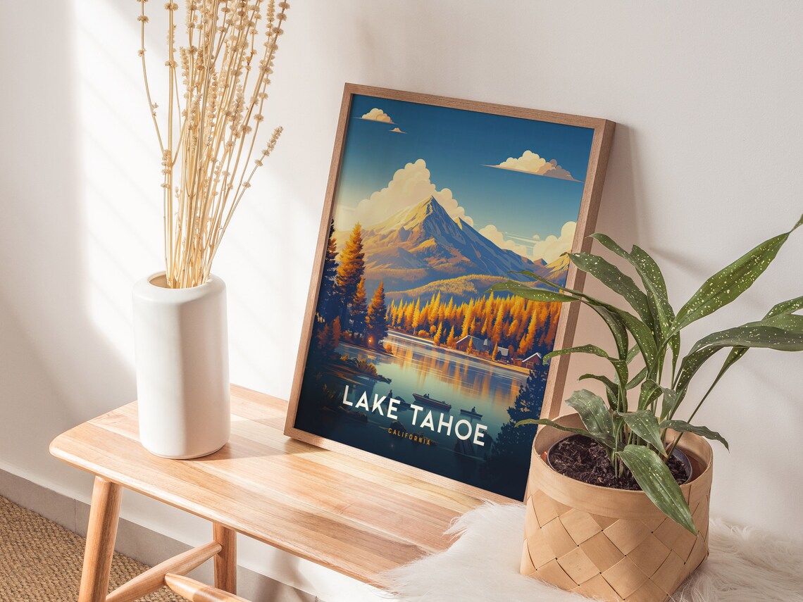 Lake Tahoe National Park Travel Gift Poster - Image 3