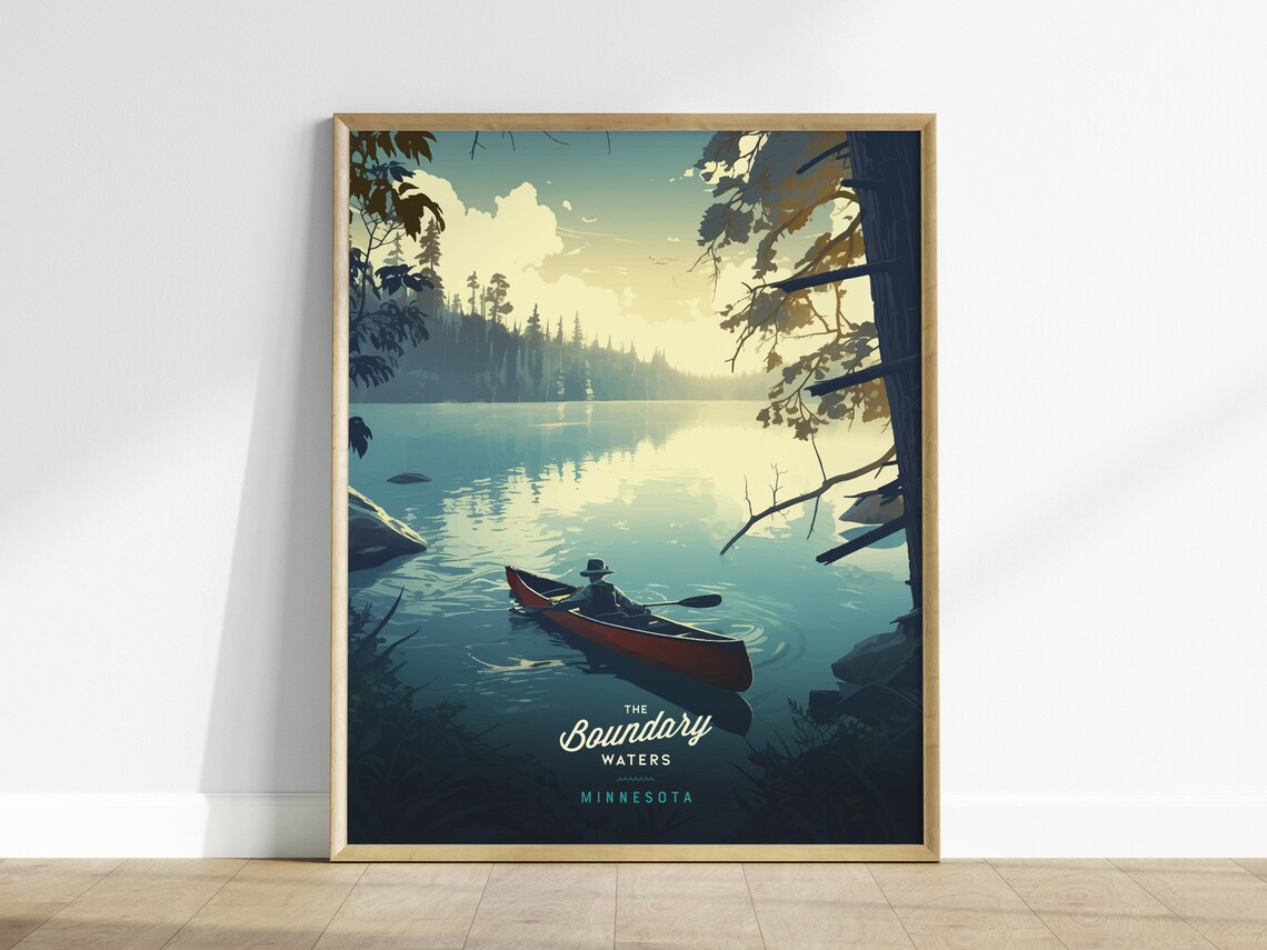 Boundary Waters Canoe Area, Minnesota Travel Poster