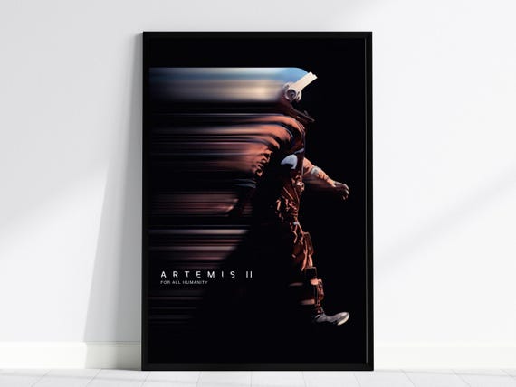 Artemis II Space Mission Art Print