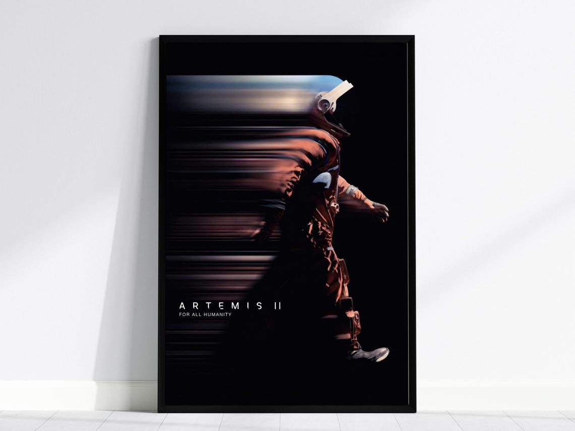 Artemis II Space Mission Art Print